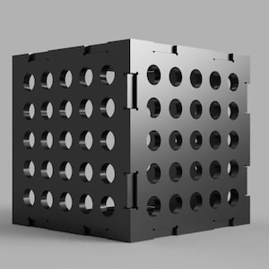 6 in Riser Block - DXF FILES - 1/4&quot; Plate Thickness