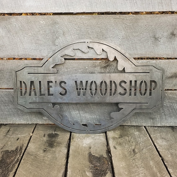 Personalized Name Sign Custom Saw Blade Metal Sign Etsy
