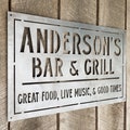 Metal Signs Personalized Family Bar and Grill Sign