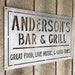 Personalized Metal Family Bar and Grill Sign - Personalized Decor - Wall Art - Personalized Gifts - Custom Metal Art - Home Gifts - Gifts