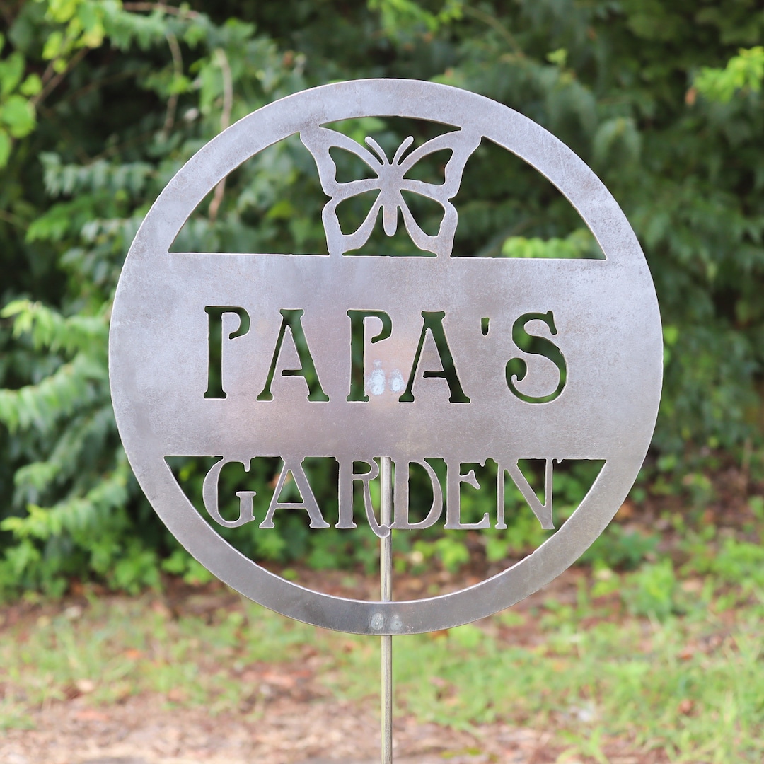 12" Personalized Metal Garden Stake - Gifts for Her - Gardening Gift ...