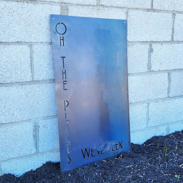 Oh The Places We've Been Magnet Board