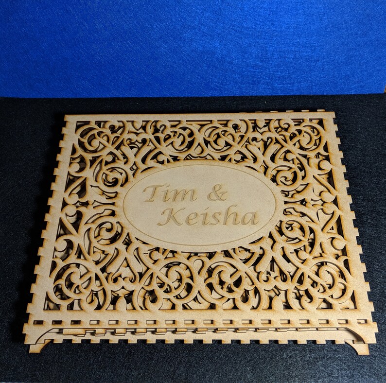 Laser Cut Wedding Envelope Gift Box Etsy