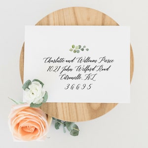 Printable Envelope Template, Envelope Addressing Template, Envelope Addressing Instant Download, Printable Envelope, DIY Envelope, Greenery
