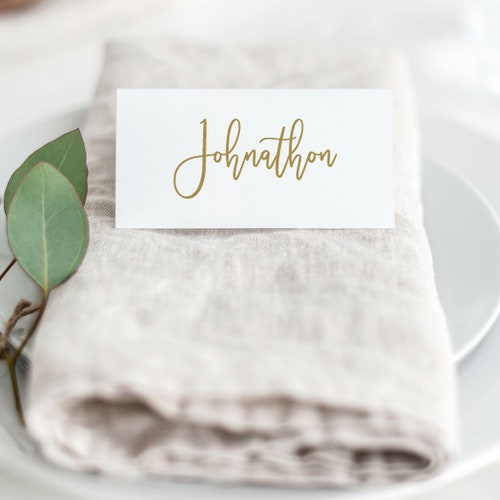 Place Card Template Printable Wedding Place Cards Wedding | Etsy UK