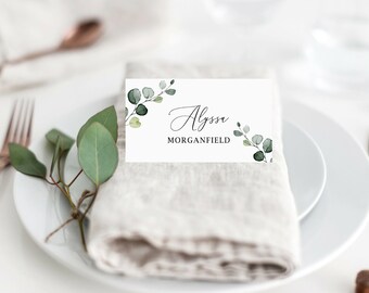 place cards template etsy place settings template