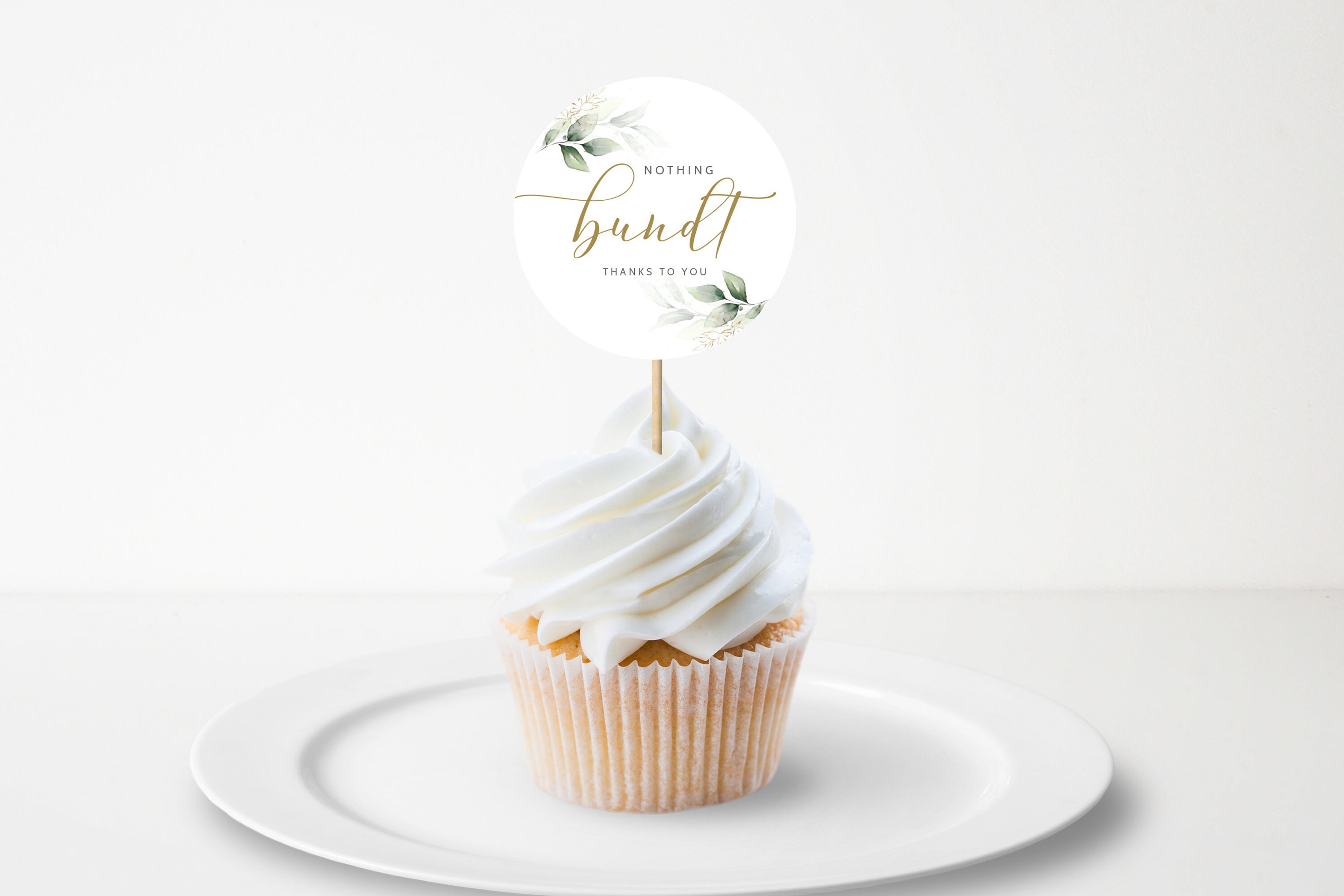 Nothing Bundt Thanks Printable Favor Tags Gift Tags Thank | Etsy