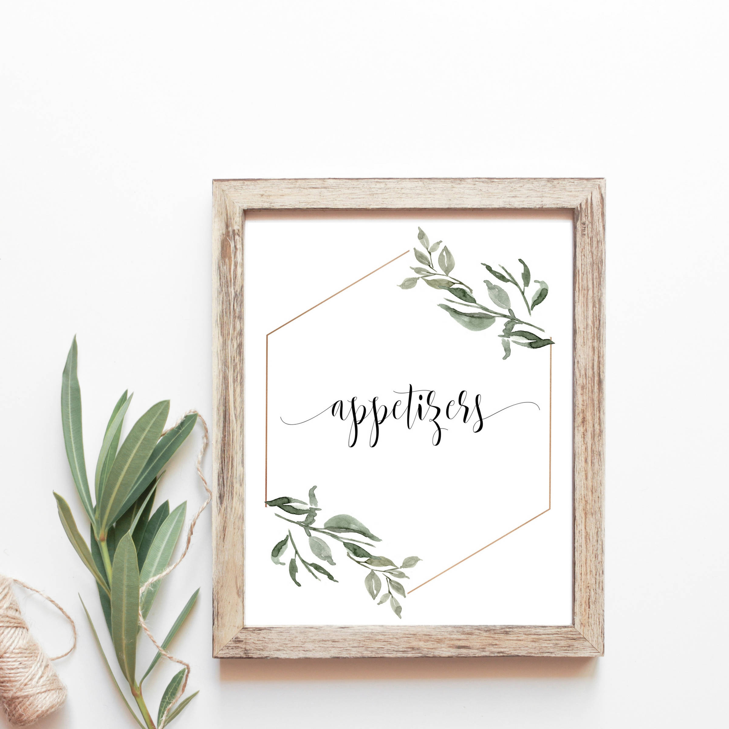 Appetizers Sign Appetizer Wedding Printable Wedding Sign | Etsy