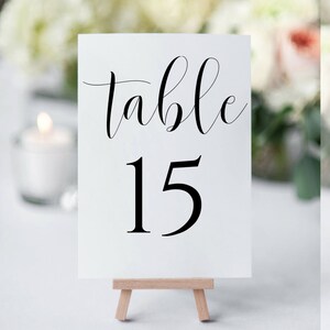 Printable Table Numbers, Table Numbers Wedding, Table Numbers Printable, Table Numbers Template, Rustic Table Numbers, Wedding Table Numbers image 7