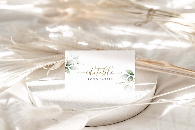 Editable Food Labels Baptism Food Label Card Food Tent Card Etsy