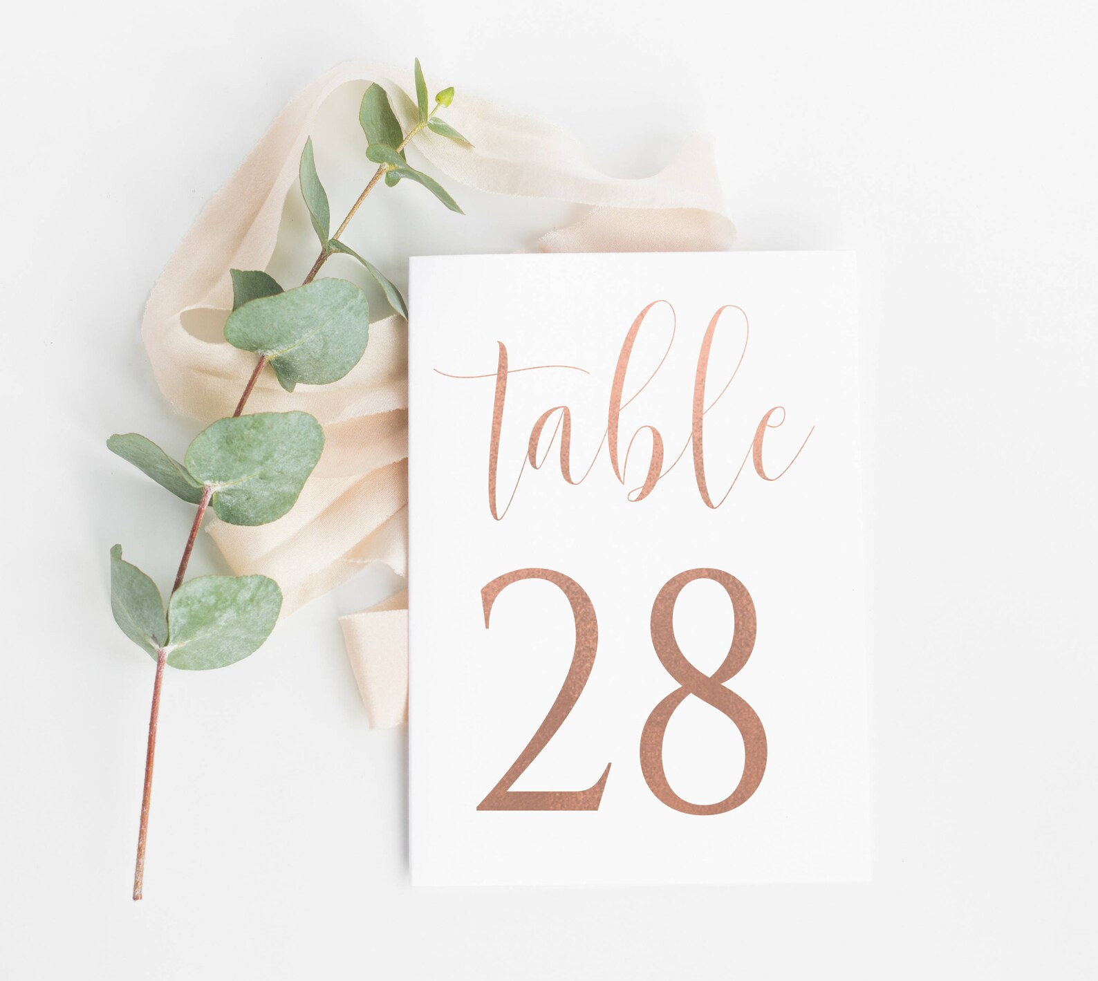 Rose Gold Table Numbers Rose Gold Table Numbers Template - Etsy