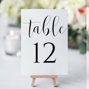 Printable Table Numbers, Table Numbers Wedding, Table Numbers Printable, Table Numbers Template, Rustic Table Numbers, Wedding Table Numbers image 2