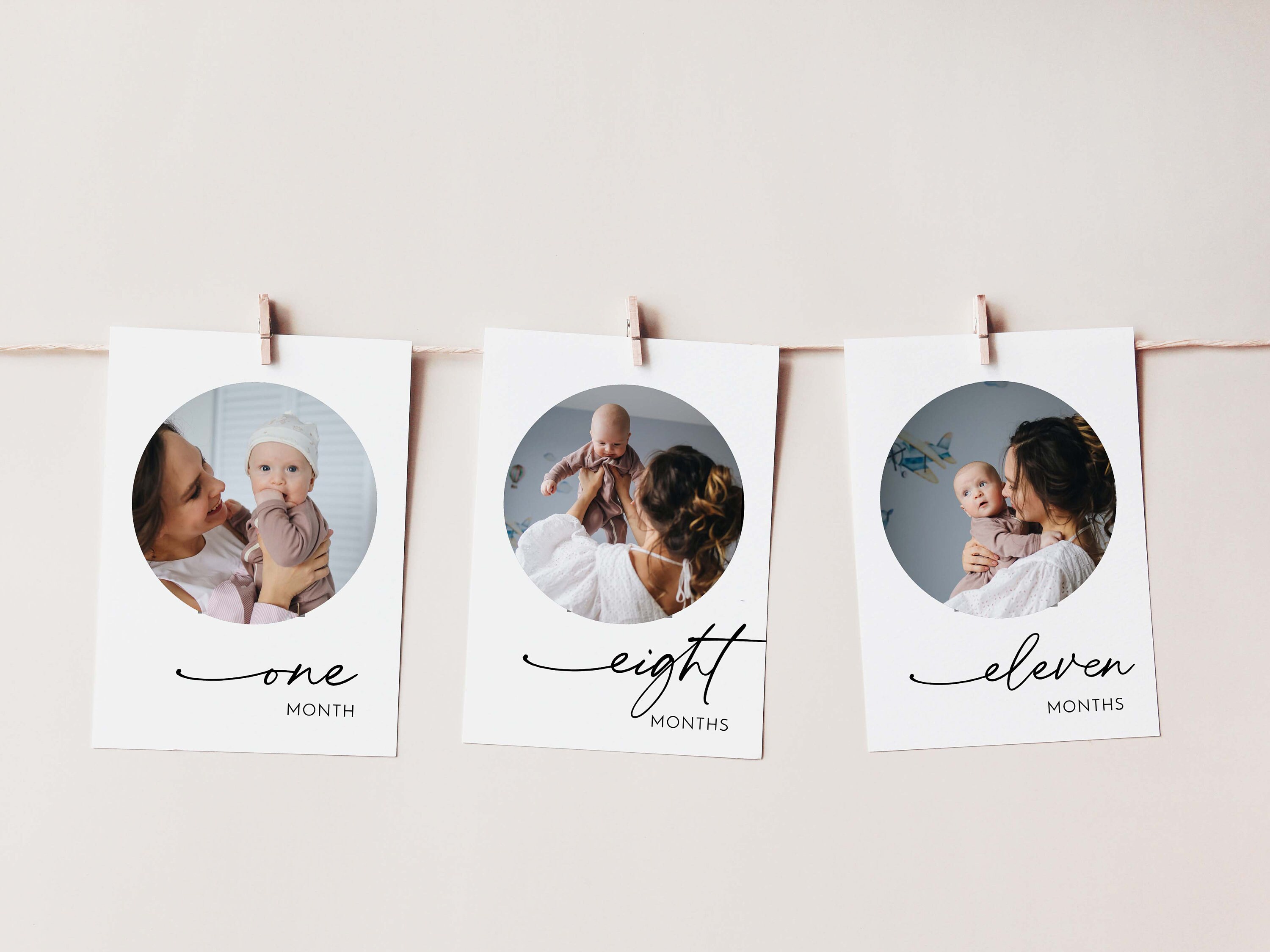 Modern 1st Birthday Photo Banner First Birthday Monthly Photo | Etsy