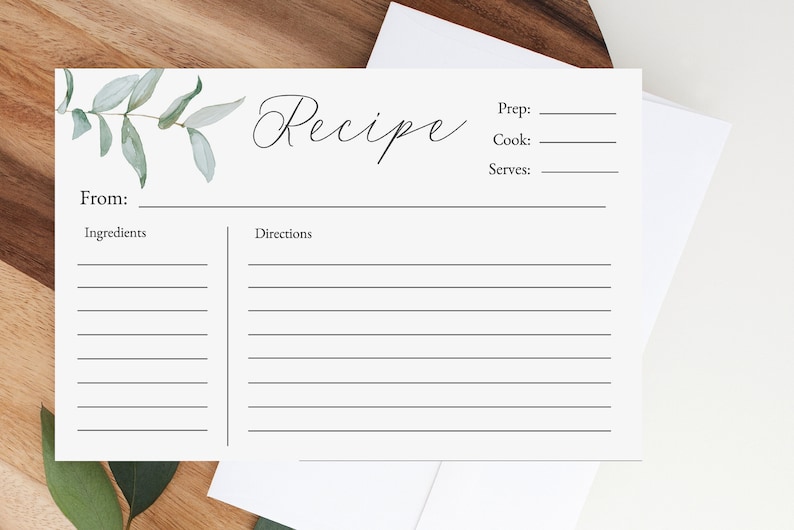template for 4 x 6 recipe card template for 4 x 6 recipe card