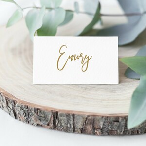 Gold Place Cards Template Printable Place Cards Template - Etsy