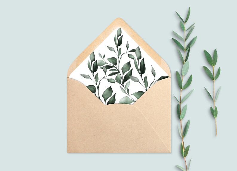 printable a7 envelope liner template 5x7 diy envelope liner etsy