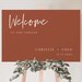 Terracotta Welcome Sign Rust Welcome to Our Forever Burnt - Etsy