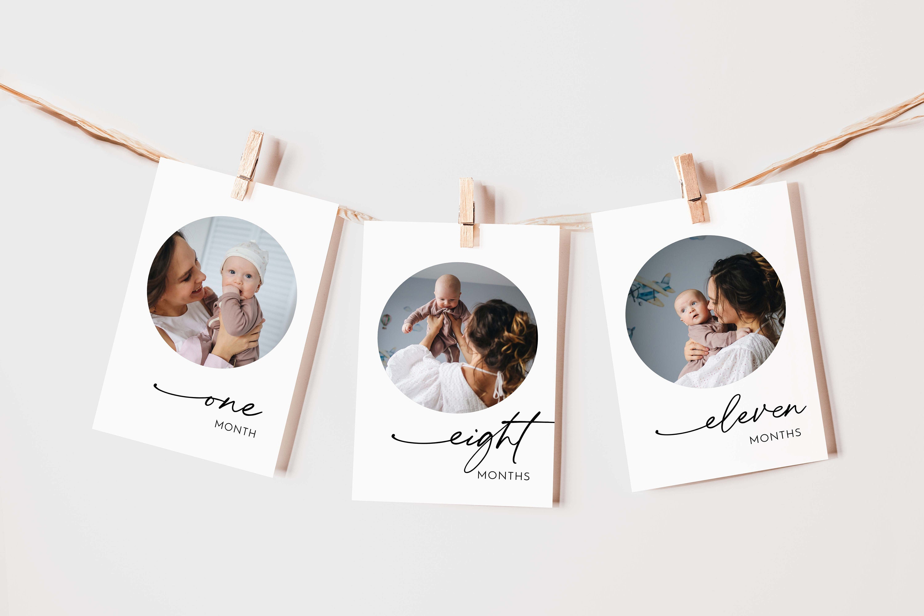 Modern 1st Birthday Photo Banner First Birthday Monthly Photo | Etsy