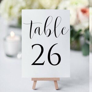 Printable Table Numbers, Table Numbers Wedding, Table Numbers Printable, Table Numbers Template, Rustic Table Numbers, Wedding Table Numbers image 8