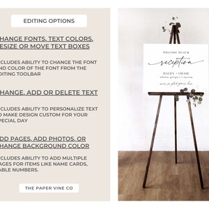 Reception Welcome Sign Printable Welcome to Our Reception - Etsy