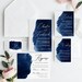 BUNDLE Navy Blue Wedding Invitation Templates Printable - Etsy