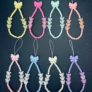 Phone charms, wristlet phone charms, phone accessories, EarPods accessories, glow in the dark butterfly, gifting idea,phone strap