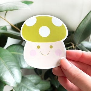 Mushroom Die Cut Sticker | Vinyl Waterproof Durable Scratch Resistant Sticker