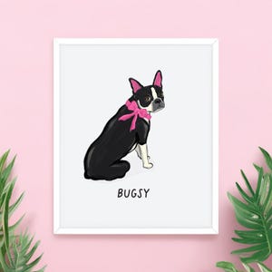 Cute Custom Illustrated Pet Portrait | 8x10 Digital Download | Hand Drawn