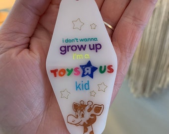 Toys R Us Acrylic Motel Keychain