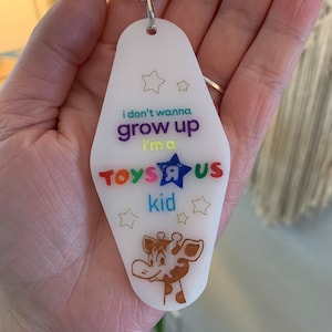 Toys R Us Acrylic Motel Keychain