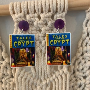 Tales From the Crypt Acrylic Dangle Earrings
