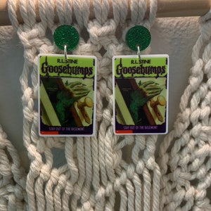 Goosebumps Stay Out of the Basement Acrylic Dangle Earrings