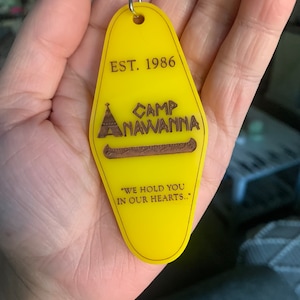 Camp Anawanna Acrylic Motel Keychain