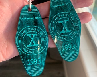 X-Files I want to believe Acrylic Motel Keychain