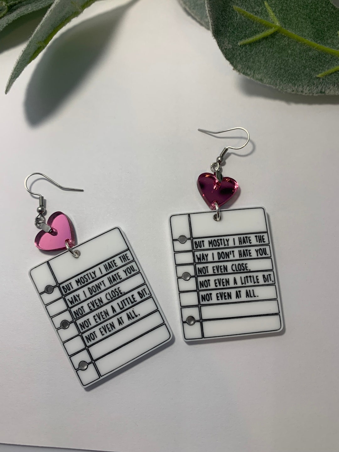 10 Things I Hate About You Acrylic Dangle Earrings - Etsy