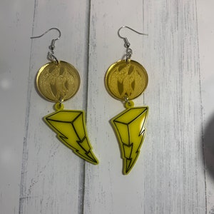MMPR 90s Acrylic Dangle Earrings