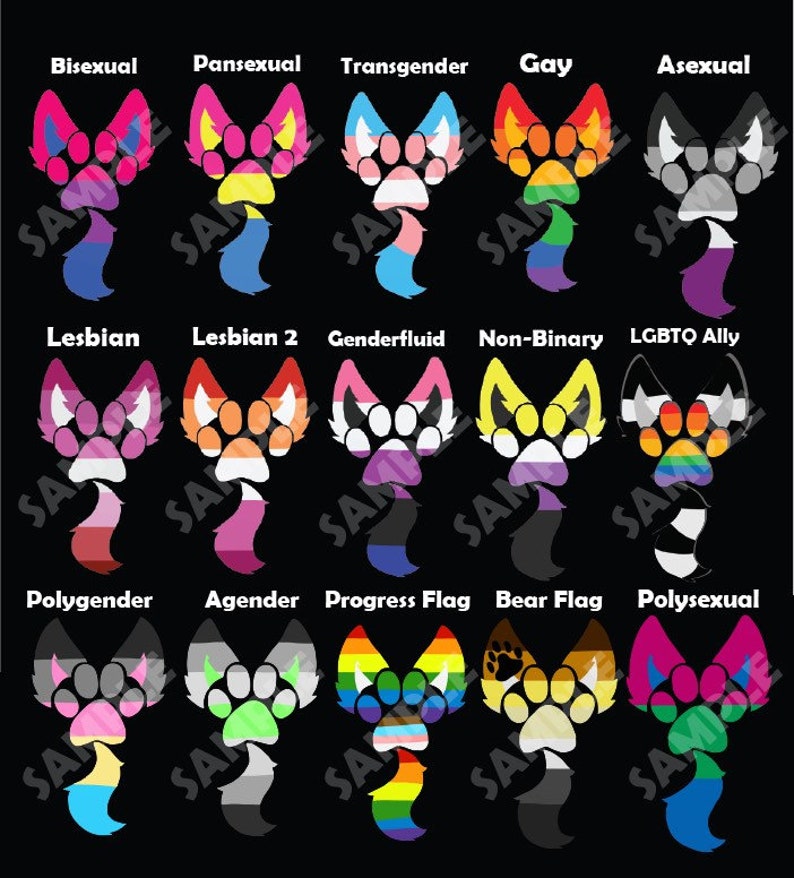 furry pride badges buttons etsy