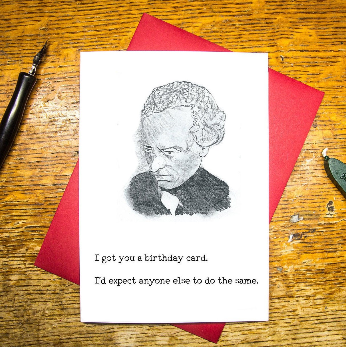 Kant Philosophy Birthday Card Funny Academic Immanuel Etsy Uk