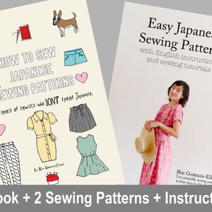 How to Sew Japanese Sewing Patterns Ebook + Patterns Package | PDF Download | For English Speakers