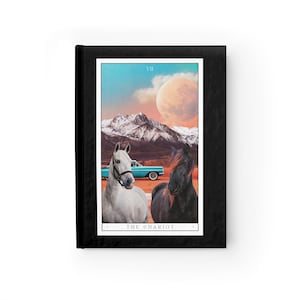 Das Streitwagen Tarot Karten Journal - Liniert Linie - Hardcover Cover
