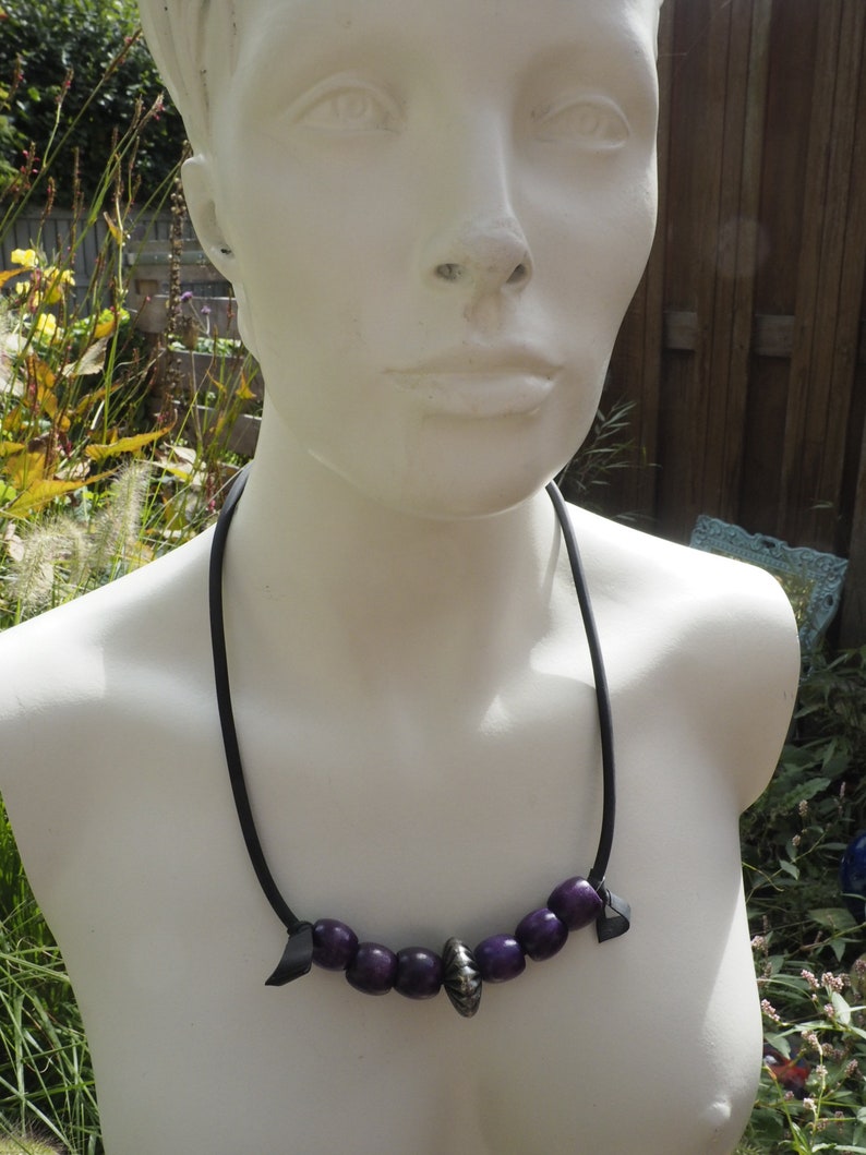 statement jewelry special presents for special people this purple Neck peace makes you happy And brightens up your Day