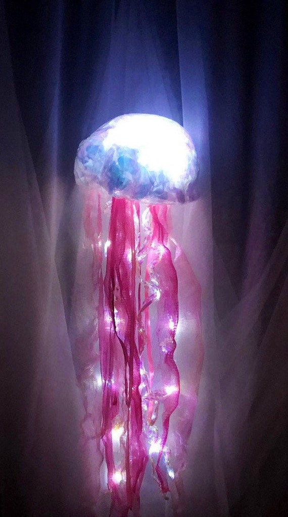 Jellyfish Lantern Light Up Indoor Outdoor Remote Controlled Lantern Light Up Indoor Outdoor