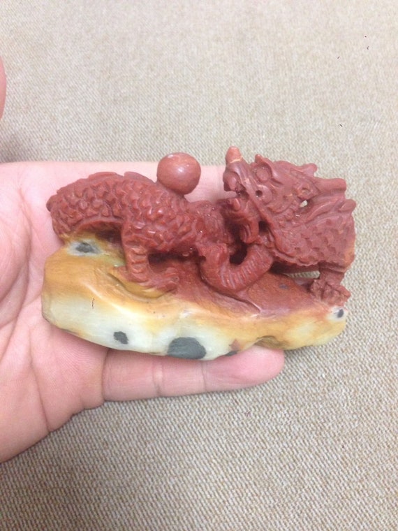 Rare A pair 100/% China natural jade hand-carved statues of pixiu dragon