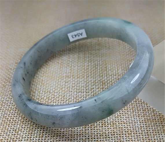 57mm Icy Lavender Gray 57mm Type A Jadeite Jade B… - image 5