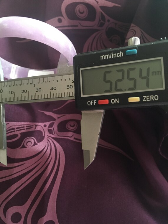 52.55mm Solid Light Lavender Green Certified Jade… - image 7