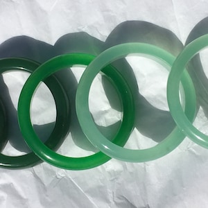 Green Peking Jade 59, 61mm, 62mm, 64mm, 65mm Bangle Bracelet