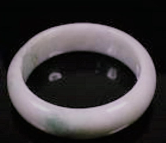 62mm Magnificent! Lavender Green Jadeite Jade Ban… - image 2