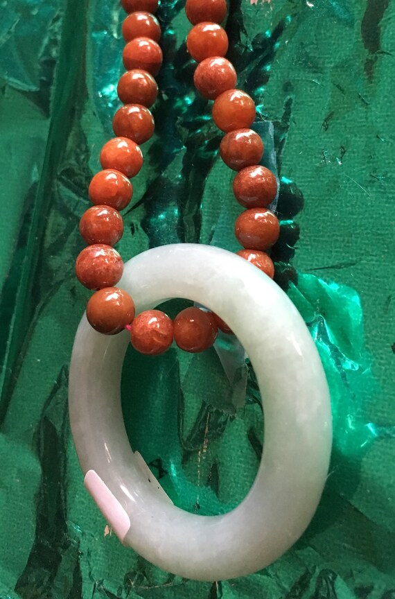 All Jadeite Jade Ring with isabellinius tawny jad… - image 4