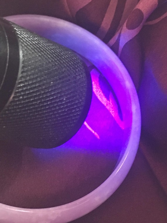 52.55mm Solid Light Lavender Green Certified Jade… - image 10