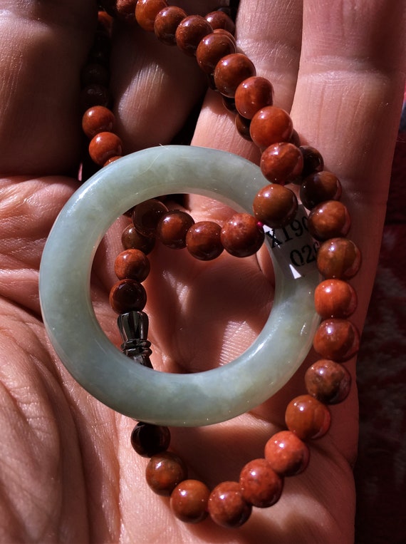 All Jadeite Jade Ring with isabellinius tawny jad… - image 5